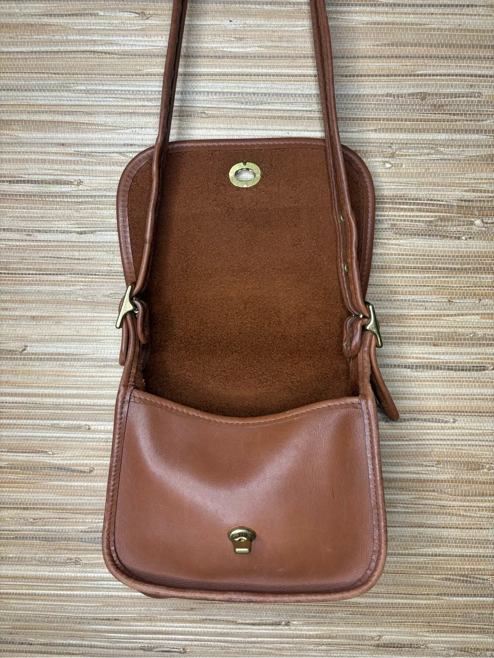 Vintage Coach Legacy Small Flap Bag British Tan